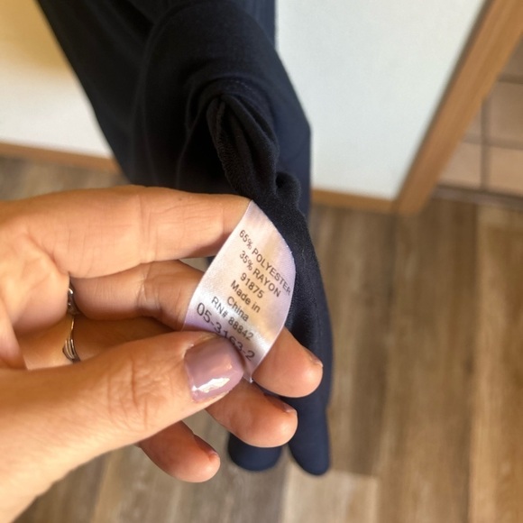 Woman Within Navy Blue & White
Striped Dress Plus Size 18/20 - Picture 3 of 5